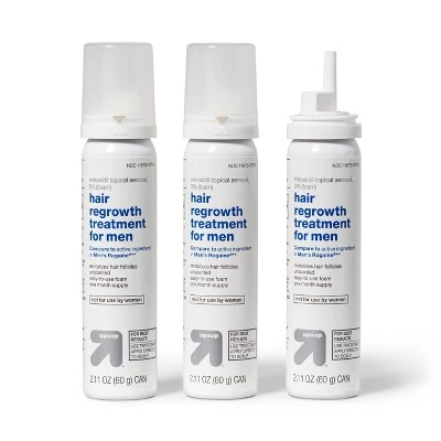 Up & Up Foam Hair Regrowth Treatment - 2.11oz/3ct - up & up™ 6 Up & Up Foam Hair Regrowth Treatment - 2.11oz/3ct - up & up™ - Image 4