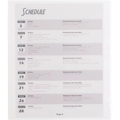 Up & Up 6pk 0.5" D Ring Binder White - up & up™ 5 Up & Up 6pk 0.5" D Ring Binder White - up & up™ - Image 3