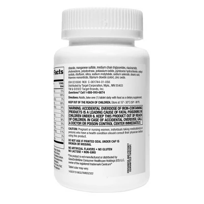 Up & Up Women's Under 50 Multivitamin Dietary Supplement Tablets - 120ct - up & up™ 4 Up & Up Women's Under 50 Multivitamin Dietary Supplement Tablets - 120ct - up & up™ - Image 2