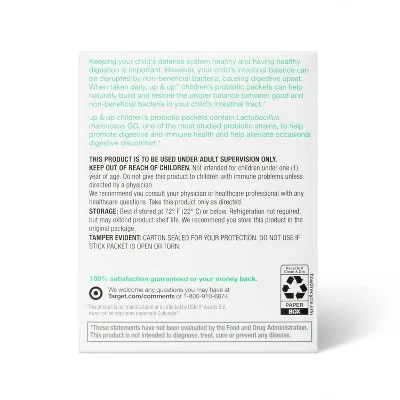 Up & Up Children's Probiotic Packets - 30ct - up & up™ 4 Up & Up Children's Probiotic Packets - 30ct - up & up™ - Image 2