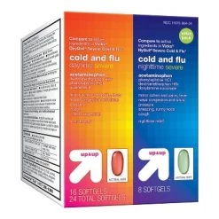 Up & Up Day/Night Cold & Flu Combo Severe Softgels - 24ct - up & up™