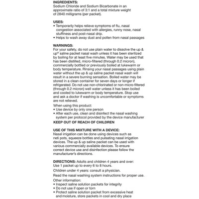 Up & Up Saline Packets - 100ct - up & up™ 5 Up & Up Saline Packets - 100ct - up & up™ - Image 3