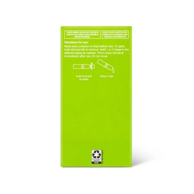 Up & Up Lubricant Single Use Eye Drops - 70ct - up & up™ 9 Up & Up Lubricant Single Use Eye Drops - 70ct - up & up™ - Image 7