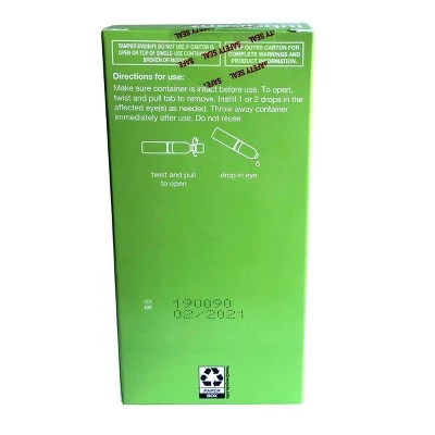 Up & Up Lubricant Single Use Eye Drops - 70ct - up & up™ 6 Up & Up Lubricant Single Use Eye Drops - 70ct - up & up™ - Image 4