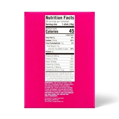 Up & Up Passion Fruit Hydration with Electrolytes Vegan Supplements - 17oz/30ct Stick Packs - up & up™ 4 Up & Up Passion Fruit Hydration with Electrolytes Vegan Supplements - 17oz/30ct Stick Packs - up & up™ - Image 2