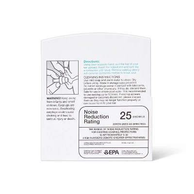 Up & Up Reusable Ear Plugs for Sleep - 2pc - up & up™ 3 Up & Up Reusable Ear Plugs for Sleep - 2pc - up & up™