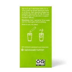 Up & Up Lemon Lime Hydration with Electrolytes Vegan Supplements - 11.3oz/20ct Stick Packs - up & up™ -Up & Up Sales Shop GUEST f889622e 5e65 43d5 81c9 b4f326974463