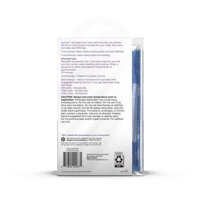 Up & Up Hot+Cold Gel Bead Back Wrap with Strap - up & up™ 4 Up & Up Hot+Cold Gel Bead Back Wrap with Strap - up & up™ - Image 2